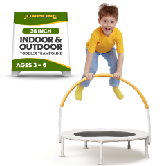 JumpKing 36" Ivory White Bouncer - Beige handle foam